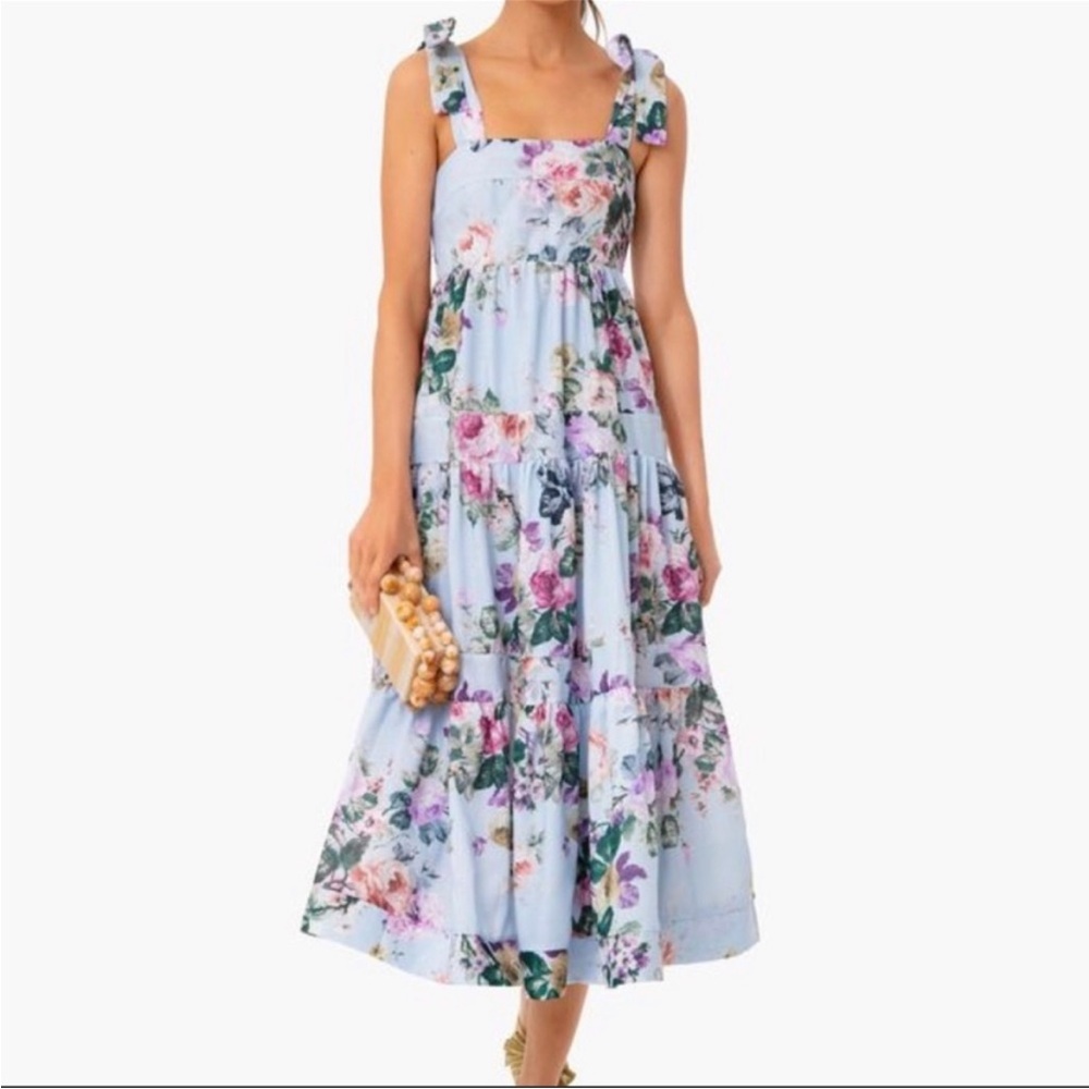 Tuckernuck Beluah Brand Floral Tie Shoulder Dress - Size M